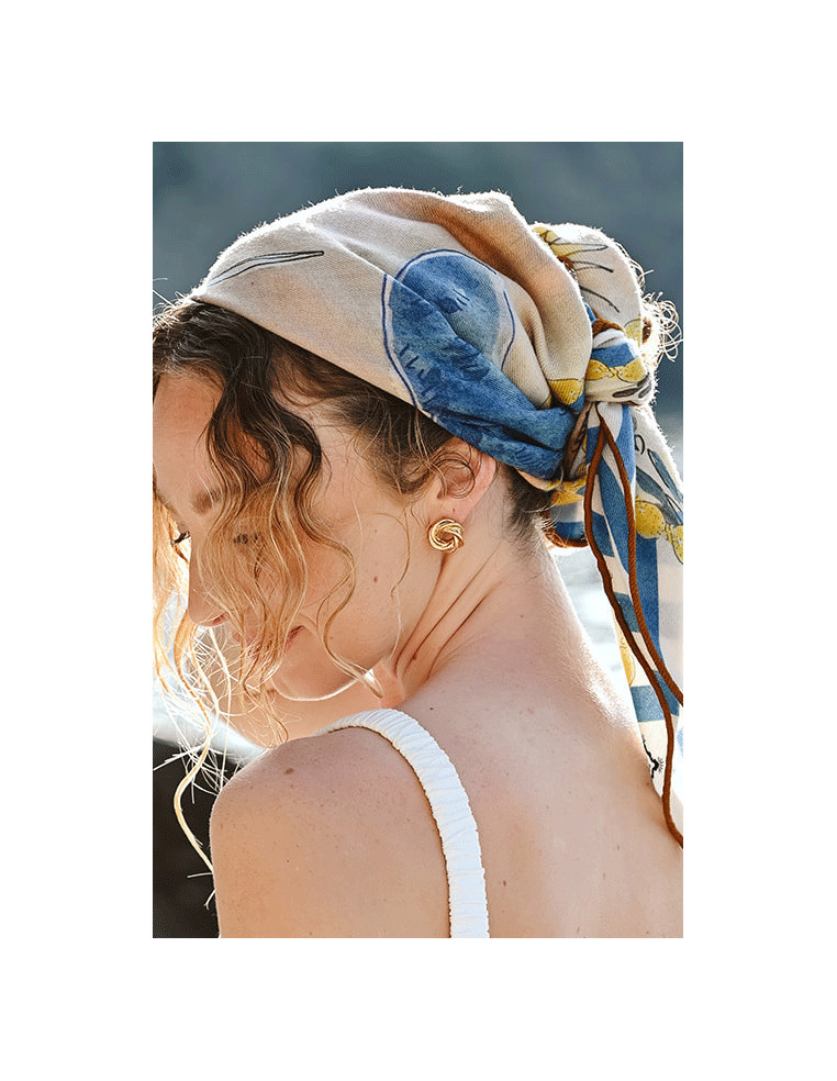 Clips d'oreilles plaqué or Adonis - Comptoir Doré - Beurlie