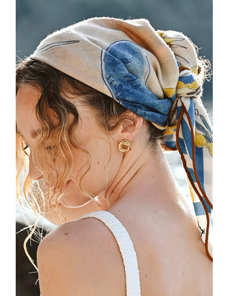 Clips d'oreilles plaqué or Adonis - Comptoir Doré - Beurlie