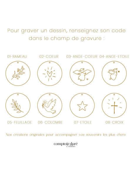 Bracelet gravé Mini Grazia (jusqu'à 10 médailles)