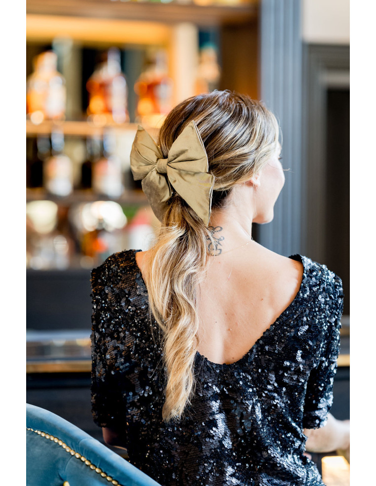 Nœud Scarlett Blanc - Bellemond - Comptoir Doré