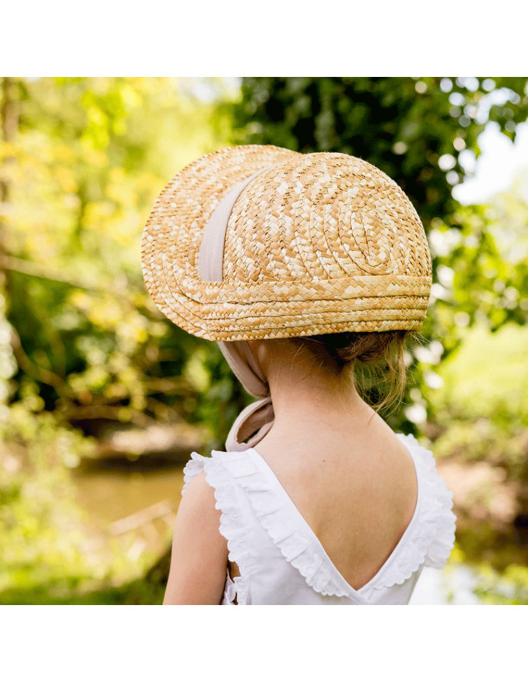 Chapeau de paille Capucine Sable- Bellemond - Comptoir Doré