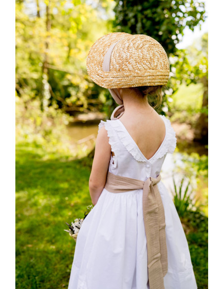 Chapeau de paille Capucine Sable- Bellemond - Comptoir Doré