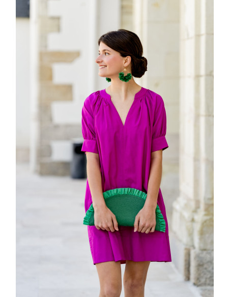 Pochette Lunéa Vert Foncé - Bellemond - Comptoir Doré