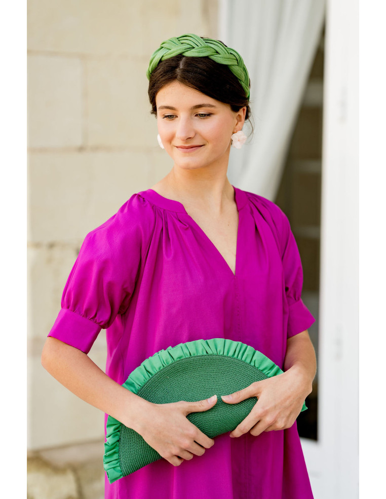 Pochette Lunéa Vert Foncé - Bellemond - Comptoir Doré