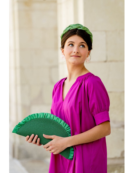 Pochette Lunéa Vert Foncé - Bellemond - Comptoir Doré