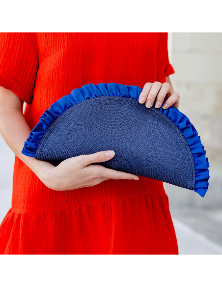 Pochette Lunéa Bleu Marine - Bellemond - Comptoir Doré
