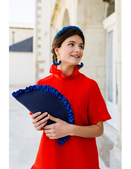 Pochette Lunéa Bleu Marine - Bellemond - Comptoir Doré