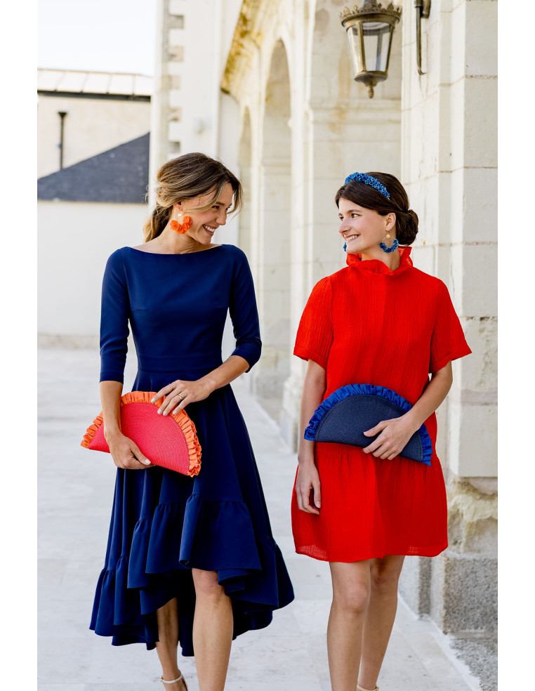 Pochette Lunéa Bleu Marine - Bellemond - Comptoir Doré