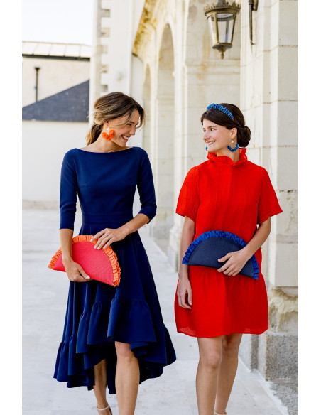 Pochette Lunéa Bleu Marine - Bellemond - Comptoir Doré