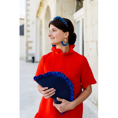 Pochette Lunéa Bleu Marine - Bellemond - Comptoir Doré 2