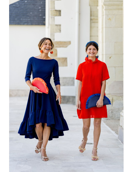 Pochette Lunéa Bleu Marine - Bellemond - Comptoir Doré