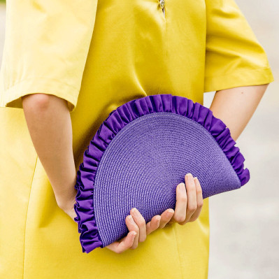 Pochette Lunéa Violet - Bellemond - Comptoir Doré