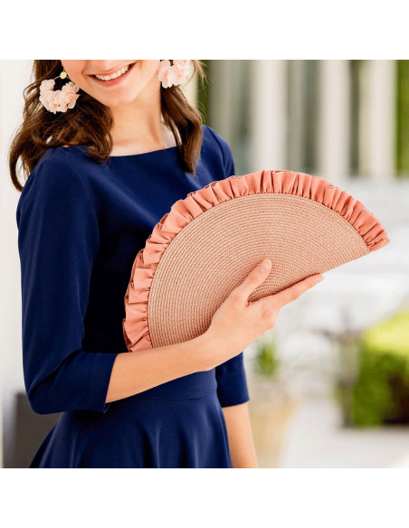 Pochette Lunéa Vieux Rose - Bellemond - Comptoir Doré