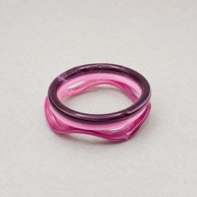 Bracelets joncs colorés (x3) - Mûre - Comptoir Doré