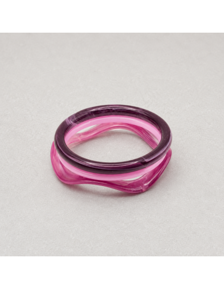Bracelets joncs colorés (x3) - Mûre - Comptoir Doré