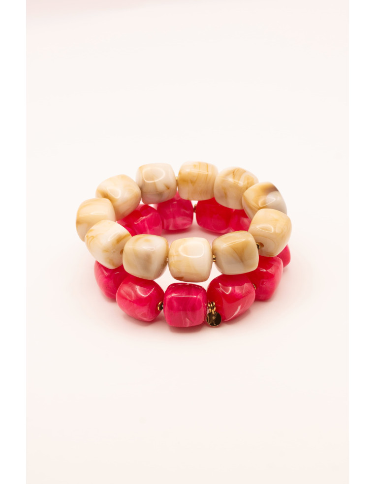 Bracelet Macadamia Beige - Comptoir Doré