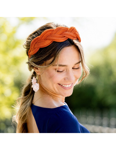 Serre-tête Tressia Orange - Bellemond - Comptoir Doré