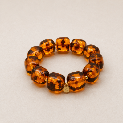 Bracelet Macadamia Ambre - Comptoir Doré