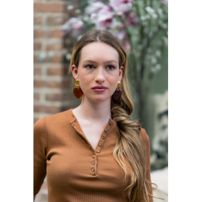 Boucles d'oreilles Adèle - Clarance Bijoux - Comptoir Doré 2