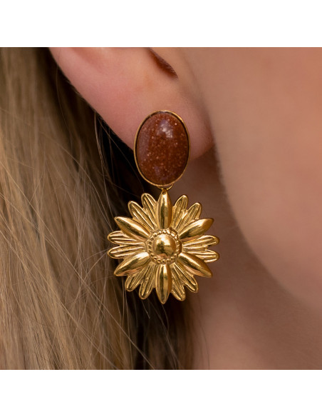 Boucles d'oreilles Anne - Clarance Bijoux - Comptoir Doré