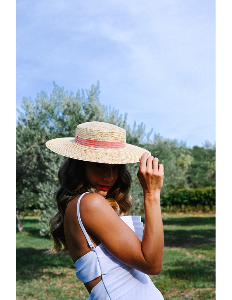 Canotier coco mariage - L'Atelier de Clotilde - Comptoir Doré
