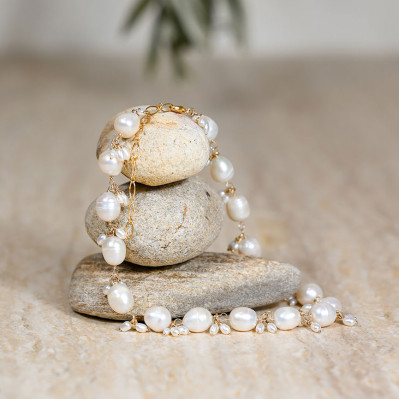 Collier Marianna Perles d'Eau Douce - Beurlie - Comptoir Doré