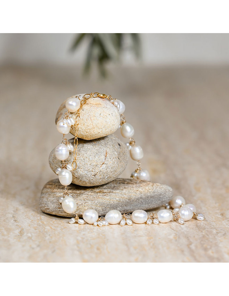 Collier Marianna Perles d'Eau Douce - Beurlie - Comptoir Doré