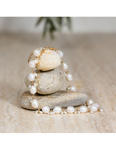 Collier Marianna Perles d'Eau Douce - Beurlie - Comptoir Doré