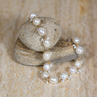 Bracelet Marianna Perles d'Eau Douce - Beurlie - Comptoir Doré