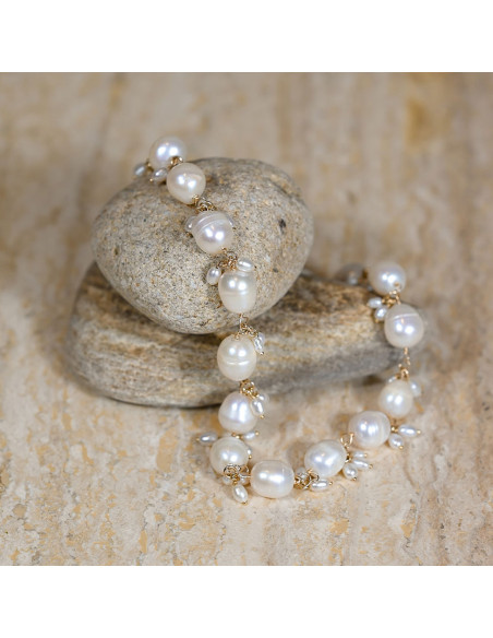 Bracelet Marianna Perles d'Eau Douce - Beurlie - Comptoir Doré