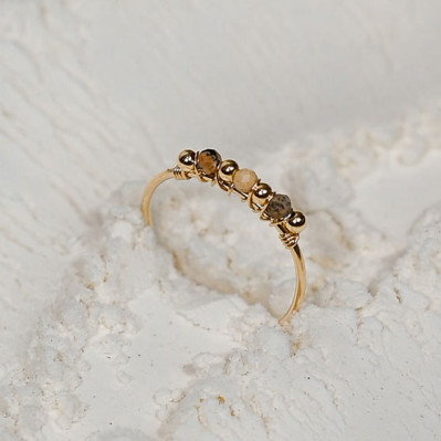 Bague Tony Jaspe du Désert - Beurlie - Comptoir Doré