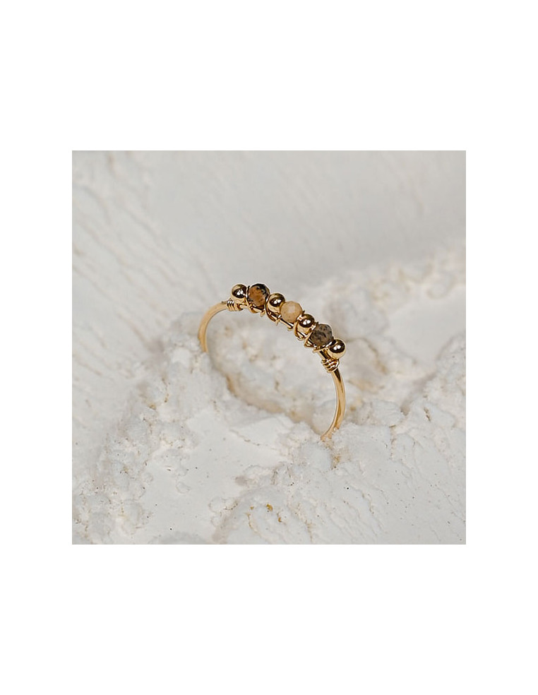 Bague Tony Jaspe du Désert - Beurlie - Comptoir Doré