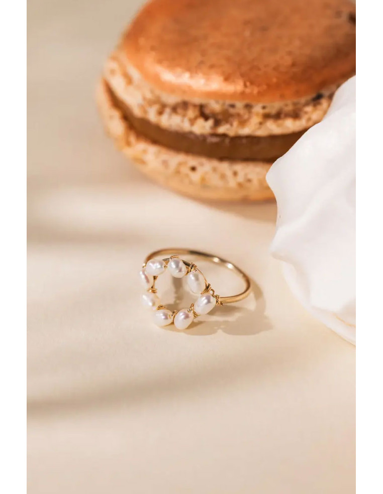 Bague Emy Perles - Beurlie - Comptoir Doré