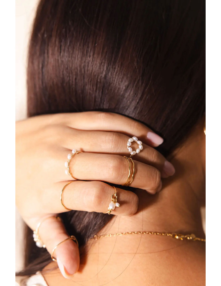Bague Emy Perles - Beurlie - Comptoir Doré
