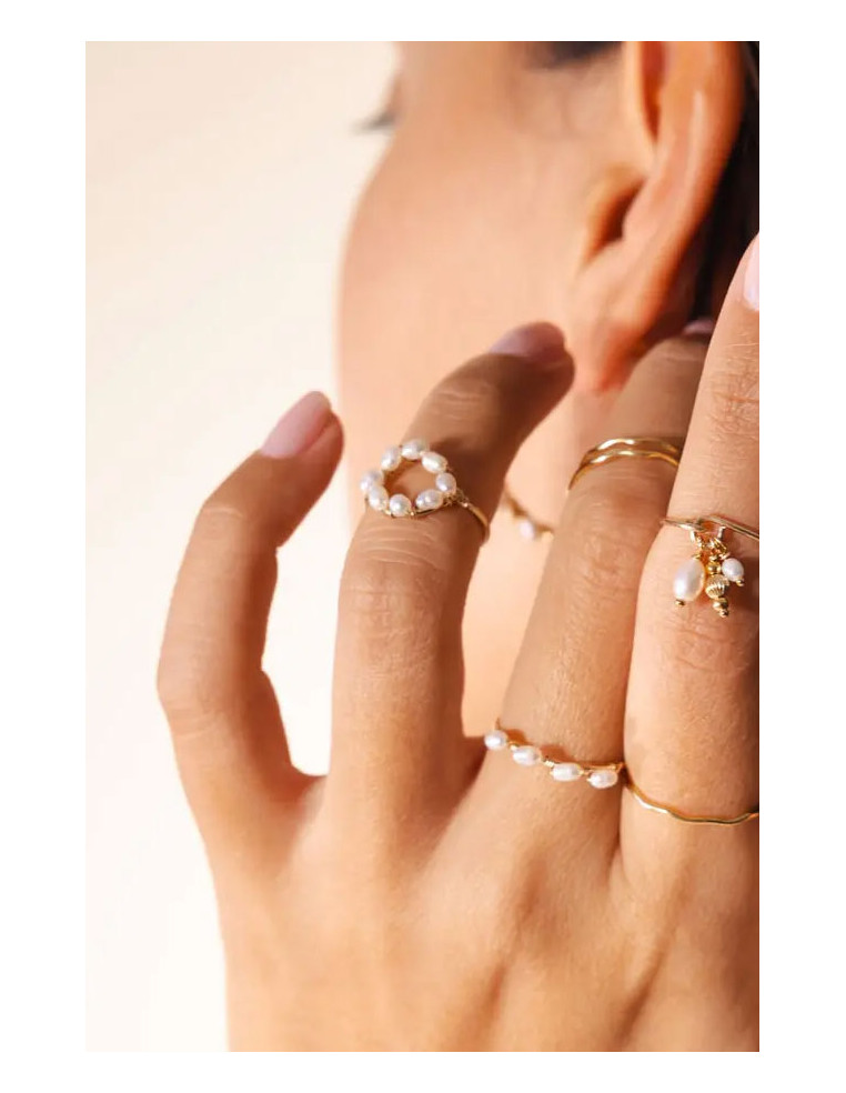 Bague Emy Perles - Beurlie - Comptoir Doré