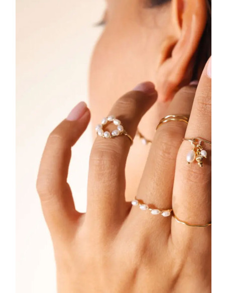 Bague Emy Perles - Beurlie - Comptoir Doré