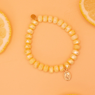 Bracelet Coco Citron - Médaille Miraculeuse - plaqué or (enfant/adulte) - Comptoir Doré