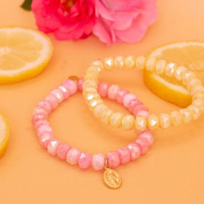 Duo de Bracelet Coco Rose et Citron - Comptoir Doré
