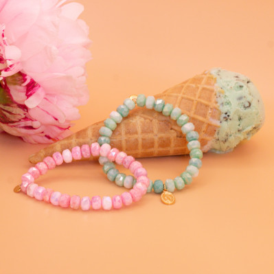 Duo de Bracelet Coco Lagon et Rose - Comptoir Doré