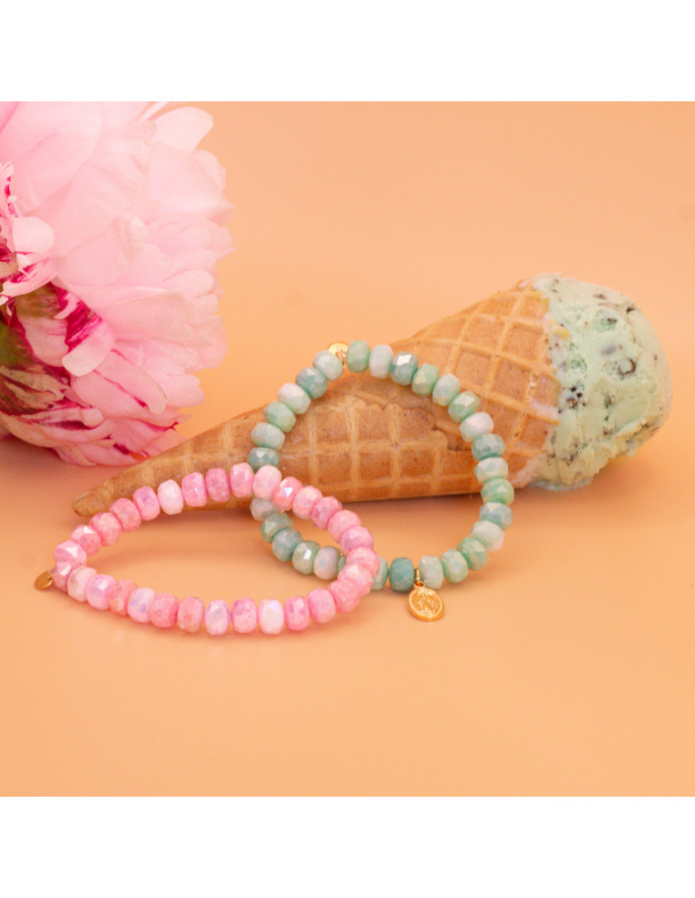 Duo de Bracelet Coco Lagon et Rose - Comptoir Doré