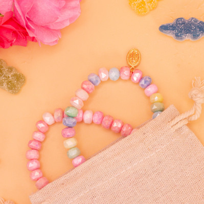 Bracelets Coco Multico et Rose Comptoir Doré