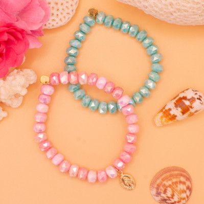 Duo de Bracelet Coco Lagon et Rose - Comptoir Doré