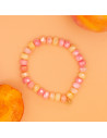 Bracelet Coco Pêche - effet collier de bonbons - Comptoir Doré