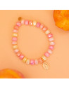 Bracelet Coco Pêche médaille miraculeuse - perles collier de bonbons - Comptoir Doré
