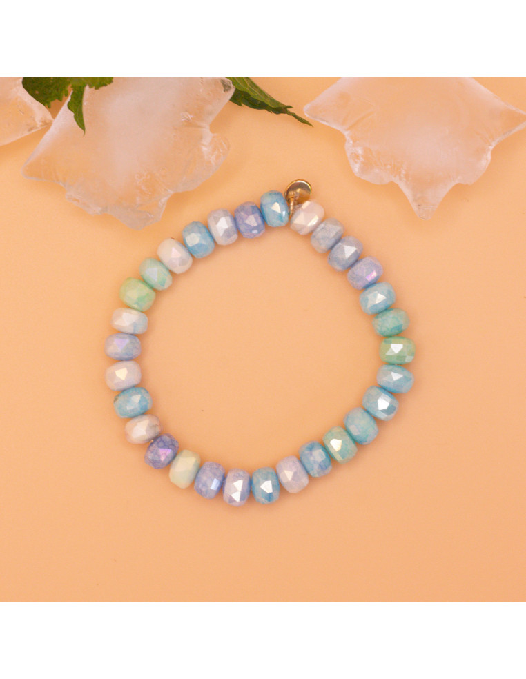 Bracelet perles bonbons en verre Coco Menthe - Comptoir Doré