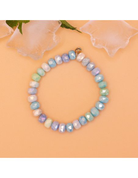 Bracelet perles bonbons en verre Coco Menthe - Comptoir Doré