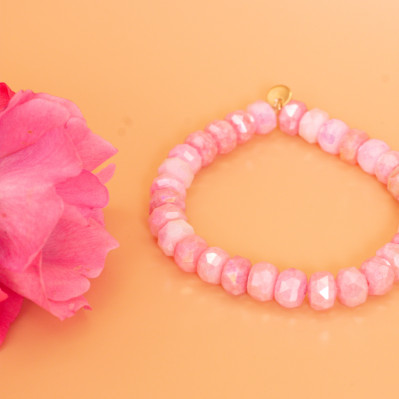 Bracelet Coco Rose - perles collier de bonbons - Comptoir Doré