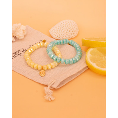 Duo de Bracelet Coco Lagon et Citron - Comptoir Doré 2