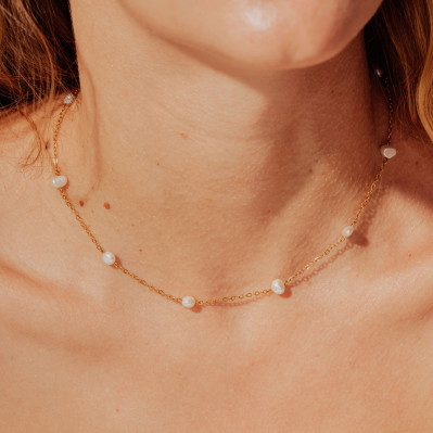 Collier perle Naé - BFlower - Comptoir Doré