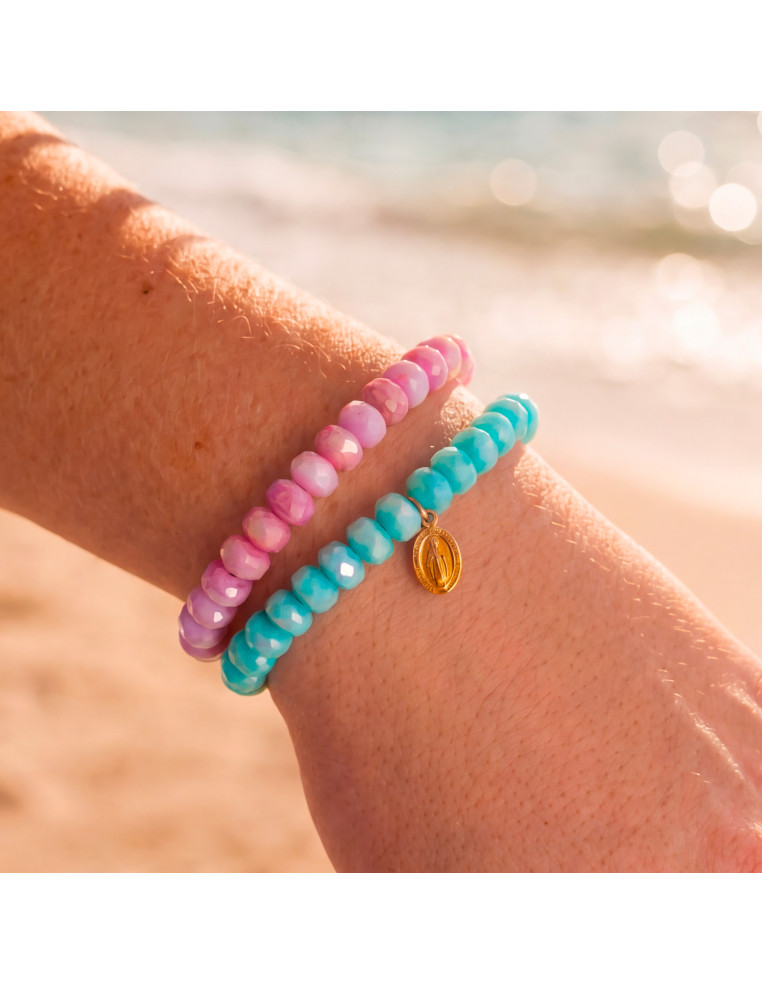 Duo de Bracelet Coco Lagon et Rose - Comptoir Doré